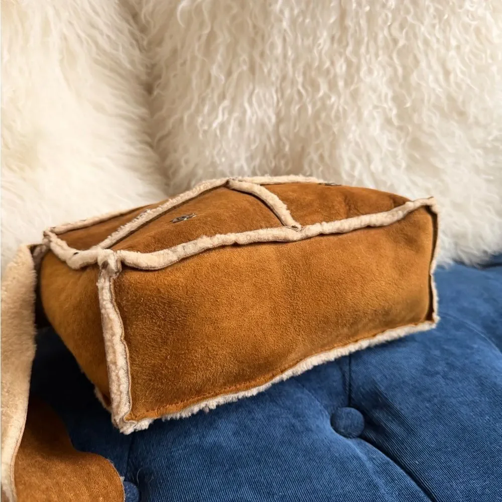 CHANEL Sheepskin Sherpa Shoulder Bag